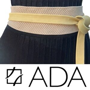 NWT $89 ADA ‘Vogue Woven Mel Combo’ Wrap Leather Belt